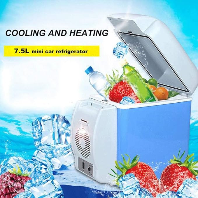 Potable Mini Car Refrigerator - 12V 7.5L Car Fridge (ثلاجة سيارة محمولة)